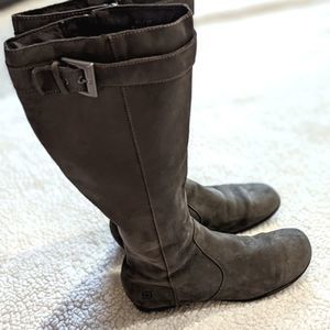 Born Mid Calf Gray Suede Women's Boot Size 6.5